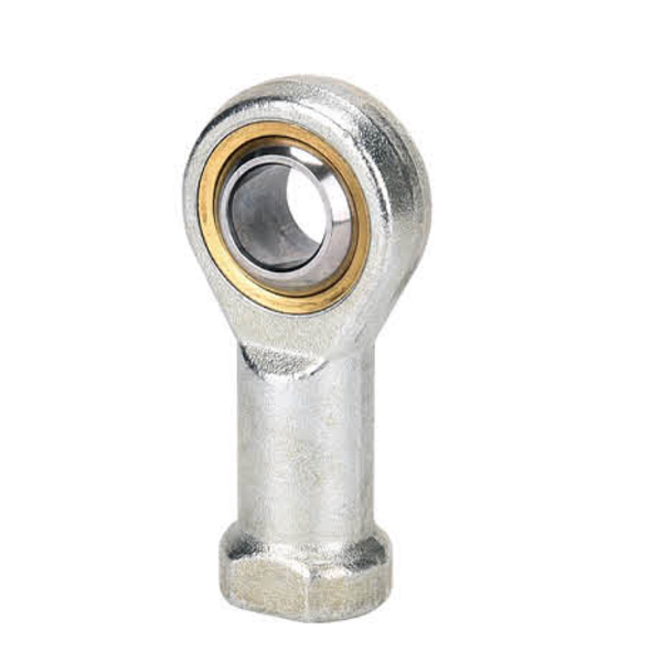 Pneumatic piston rod end link attachment - fisheye joint